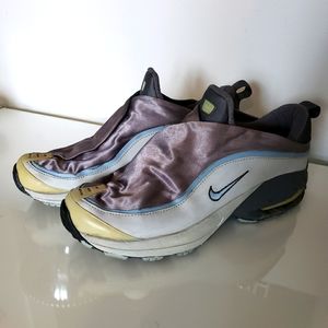 Nike Air Vintage Runners Magnetic Closure Lace Up Hidden Blue Grey Women Size 9